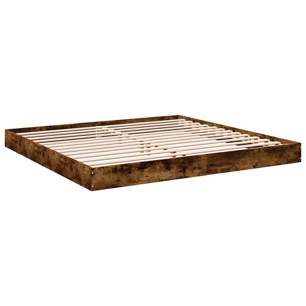 vidaXL Giroletto Rovere Fumo 180x200 cm in Legno Multistrato