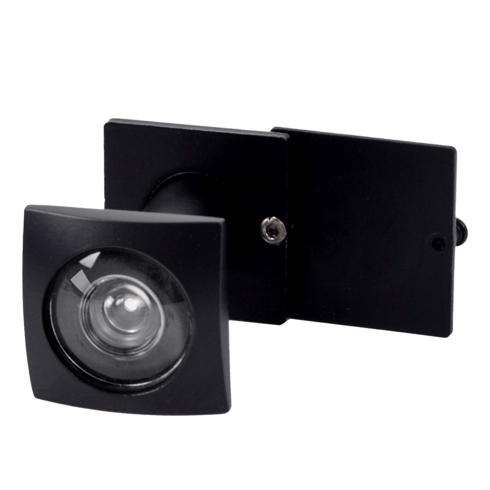 Door Viewer Peephole, Solid Brass 220-degree Door Viewer with Heavy Duty Rotating Privacy Cover for 1-3/8" to 2-1/6" Doors for Home Office Hotel (Square-Black) (B0B395Y3JD) Amazon Price History, Amazon Price Tracker