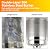 Hykolity 50,000 BTU Patio Heater with Sand Box, Table Design, Double-Layer Stainless Steel Burner, Wheels, Tip-over Protection System, Outdoor Heater for Home and Residential, Silver