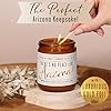 Arizona Gifts, Arizona Decor for Home - 'There's No Place Like Arizona Candle, w/Desert Lilies & Cactus Flower I Arizona Souvenirs I Arizona State Gifts I 9oz Jar, 50Hr Burn, USA Made #3