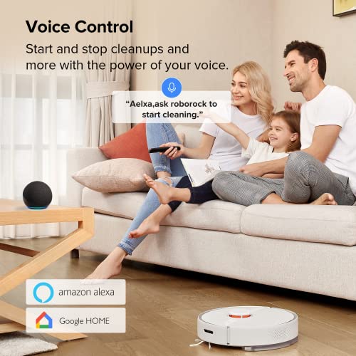 Image of roborock S6 Pure Robot Vacuum and Mop, Multi-Floor Mapping, Lidar Navigation, No-go Zones, Selective Room Cleaning, Super Strong Suction Robotic Vacuum Cleaner, Wi-Fi Connected, Alexa Voice Control