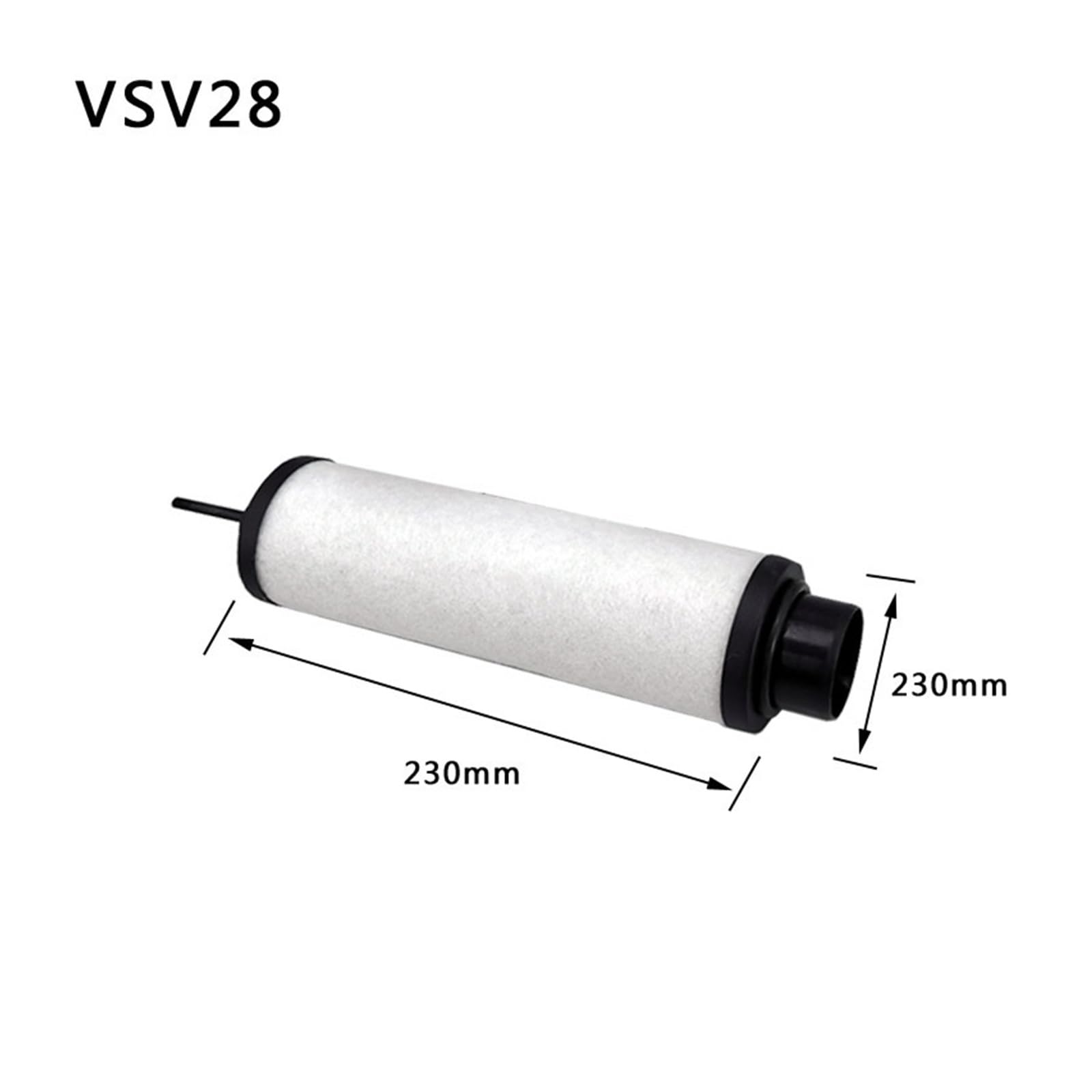 Elemento filtrante de bomba de vacío, filtración de niebla de aceite VSV100 VSV20 40 65 VSV300, accesorio de escape de hoja(VSV40 2PCS)