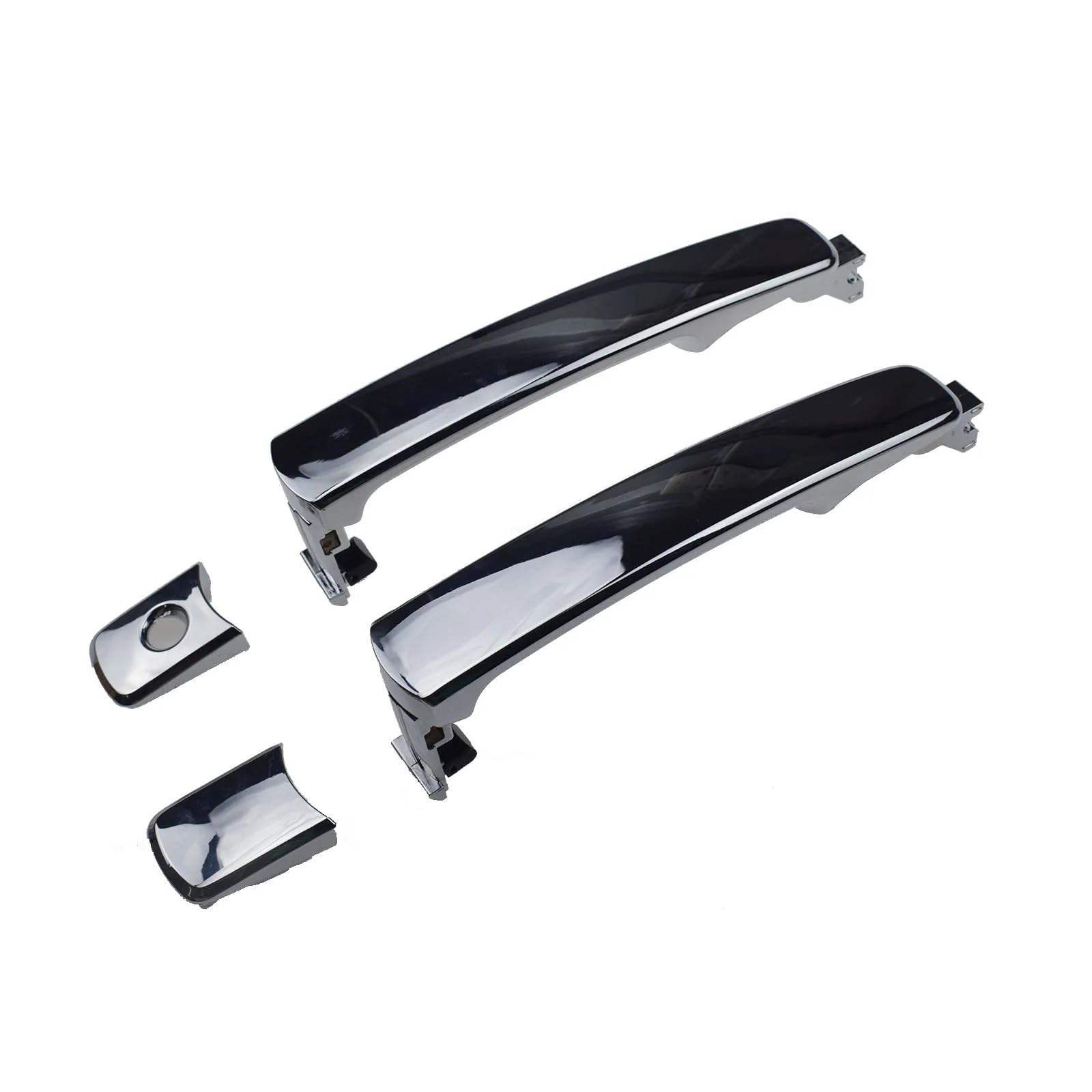 Hillar Front Left And Right Door Outer Handle For Nissan For Murano For Rogue 2003-2013 Chrome Front Rear Left Right Outside Door Handle 80640-Ca012 80645-Ca000 82646-Ca000(Front Left And Right)