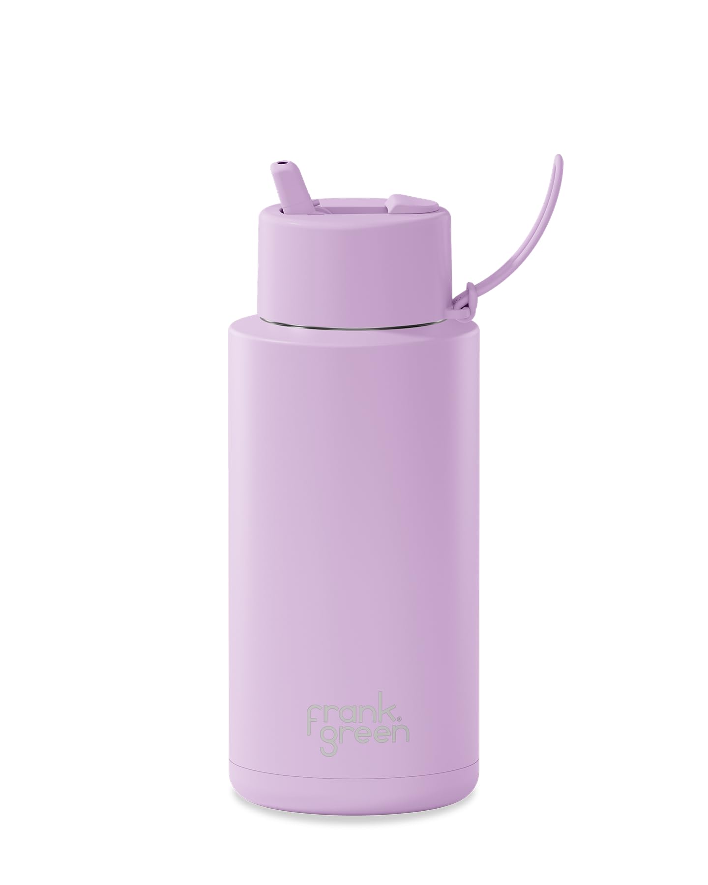 frank green - Ceramic Reusable Bottle - Stainless Steel Water Bottle With Straw, Insulated Water Bottle, Metal Water Bottle - Flip Straw Lid - 34oz -