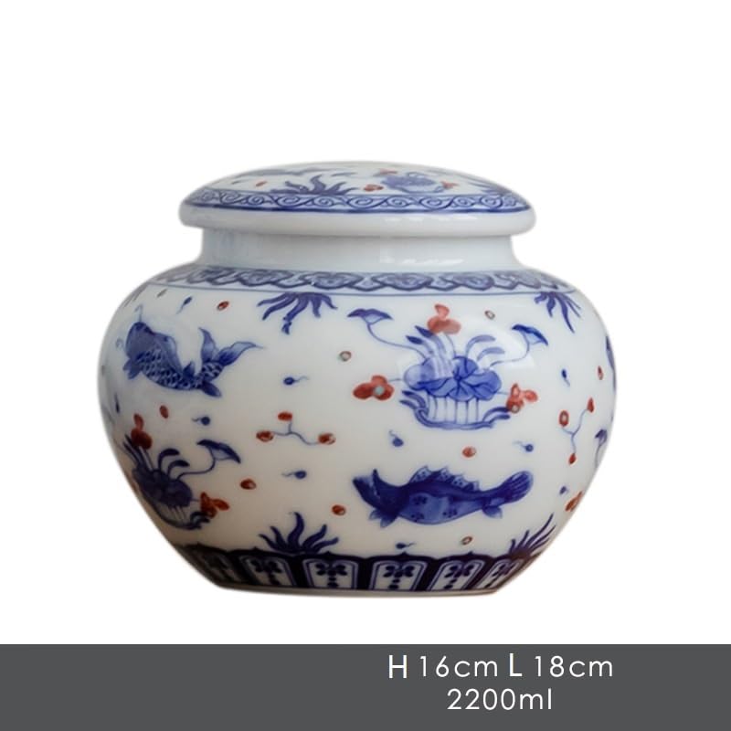 Masowe pojemniki na herbatę, hermetyczne pojemniki, ceramiczne słoiki do przechowywania żywności, styl vintage, chiński, do kuchni, do organizacji kawy, pojemniki