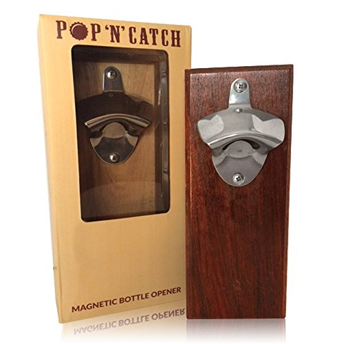 LUX Essentials Pop 'N' Catch Magnetic Wall Mounted Bottle Opener LUX Essentials Pop 'N' Catch Magnetic Wall Mounted Bottle Opener