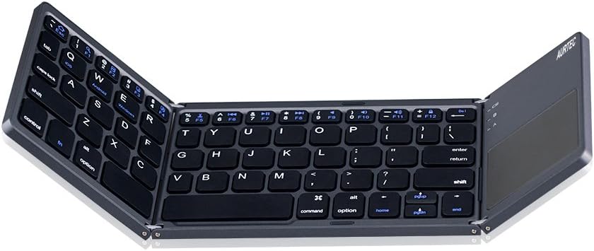 ProtoArc XK01 Clavier Bluetooth Pliable, AZERTY Clavier Sans Fil