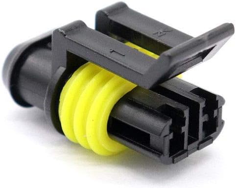 ZYTC 10 Kits 2 Pin Way Waterproof Electrical Connector Plug 1.5mm Series Terminals