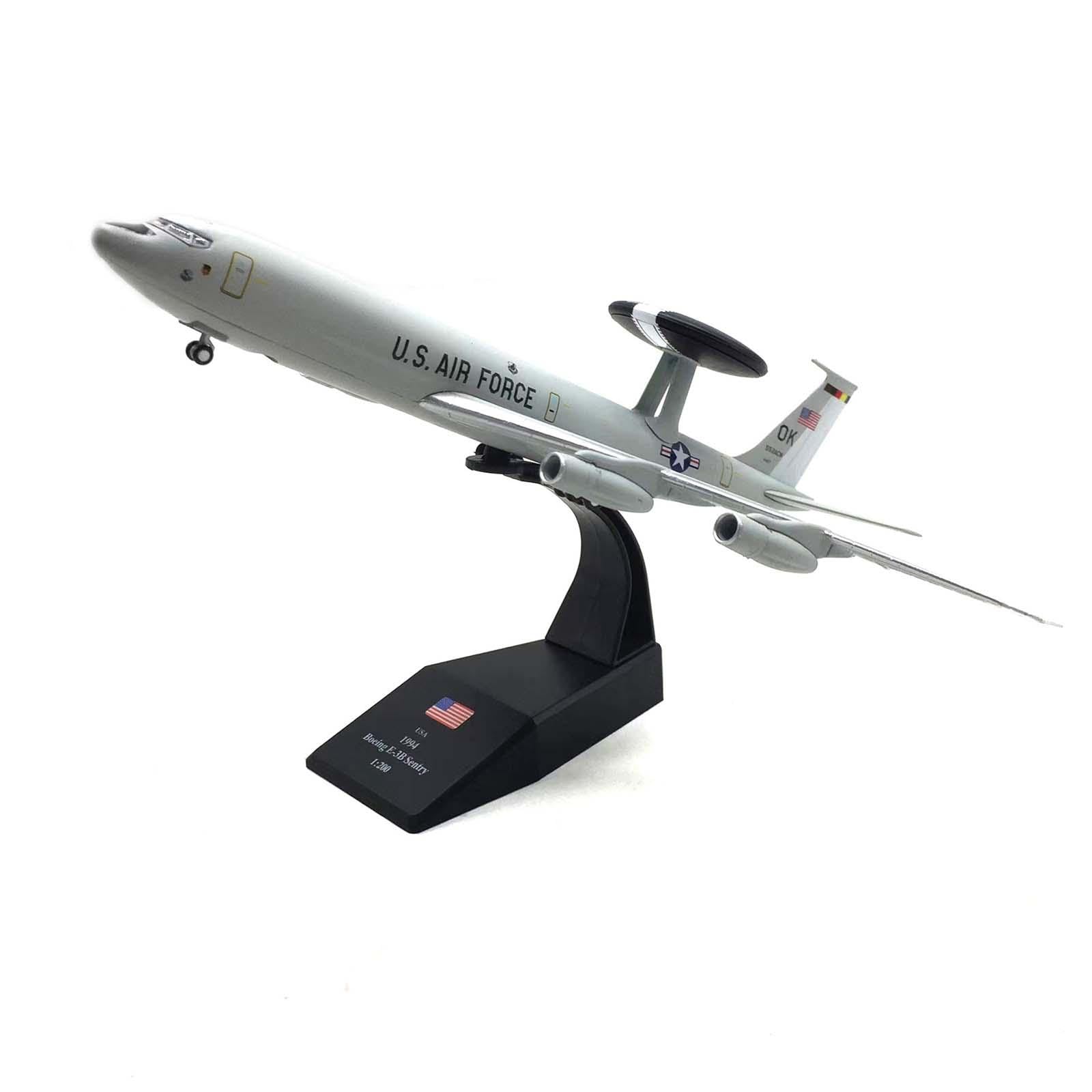 Maqueta de Avión a Escala 1:200, Fabricada en Metal Fundido a Presión, Réplica Detallada con Soporte.