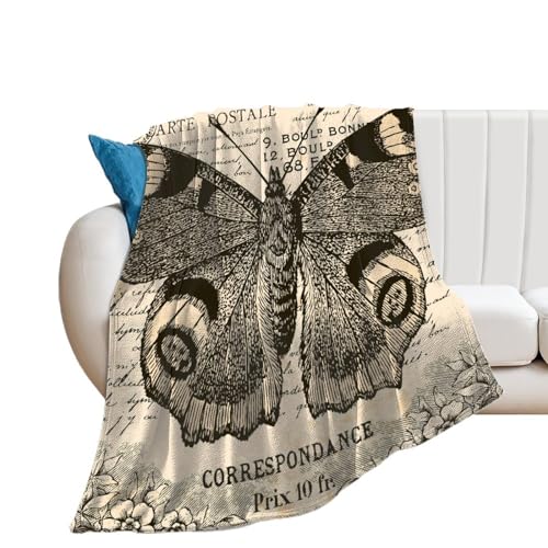 Couverture Polaire Papillon pour Soirée Cocooning sur le Canapé