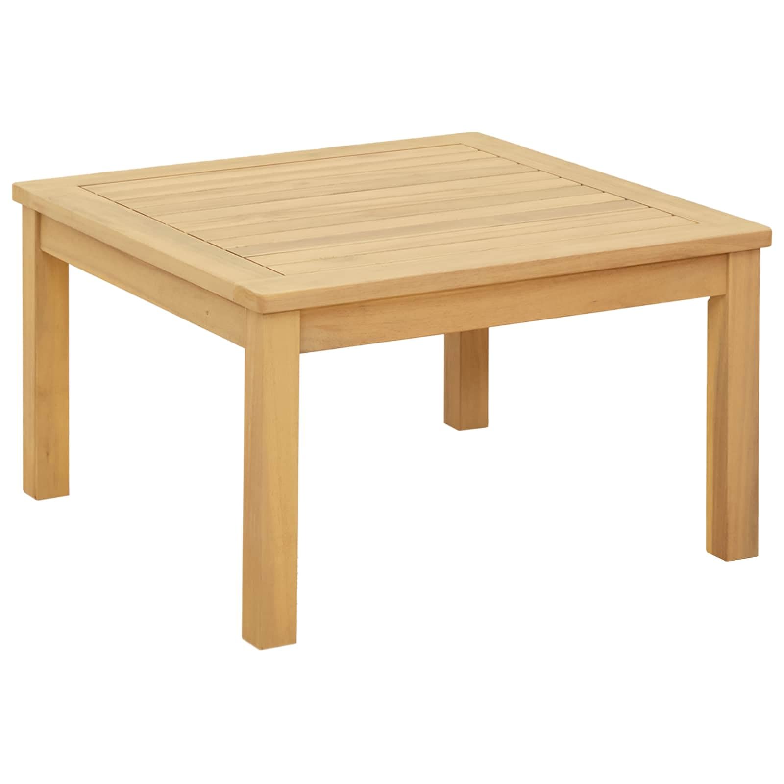 vidaXL Coffee Table Light Acacia 60 x 60 x 36 cm Solid Acacia Wood
