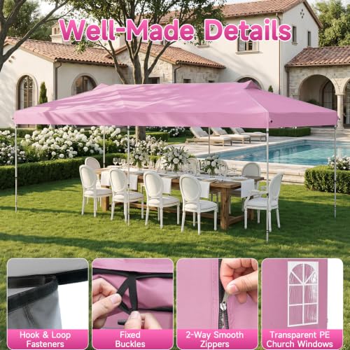 Image of Tangkula 10x20 Ft Pop Up Canopy with Center Lock