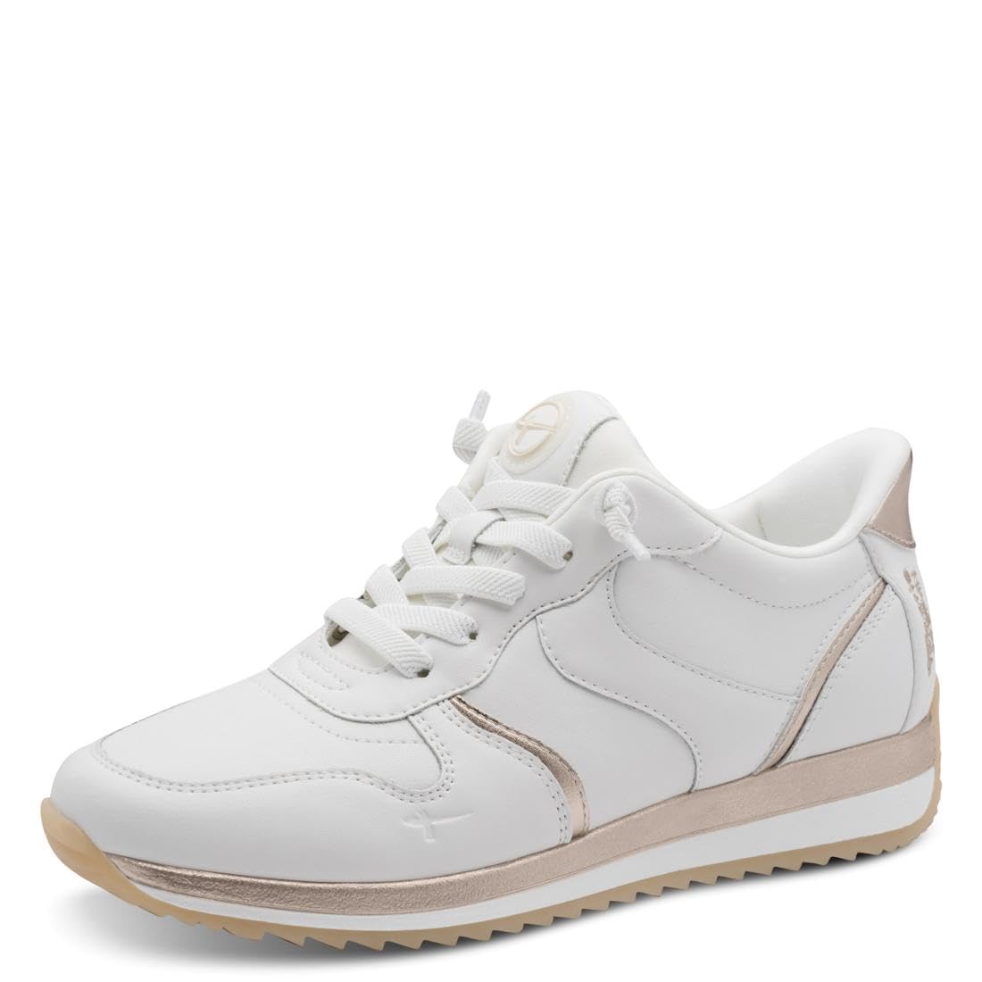 Tamaris Women's Comfort Damen Sneaker Low 8-83735-46, White Gold, 3.5 UK