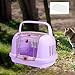 IEUDNS Pet Carrier Dog Kennel Ventilation Pet Supplies Lightweight Portable Dog Carrier for Dog Indoor Outdoor Camping Airline, Purple