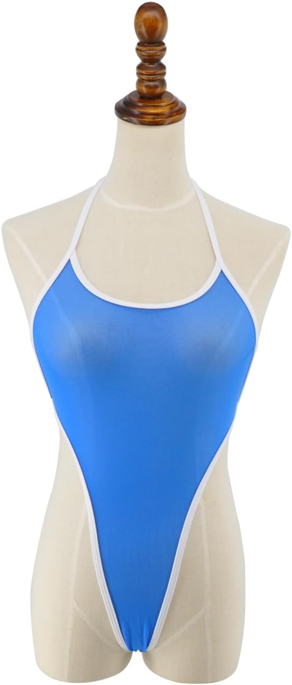 SHERRYLO Sheer When Wet Swimsuit for Women See Thru Extreme Thong G String One Piece Monokini Bodysuit Sexy Mesh Bathing Suit - Image 4