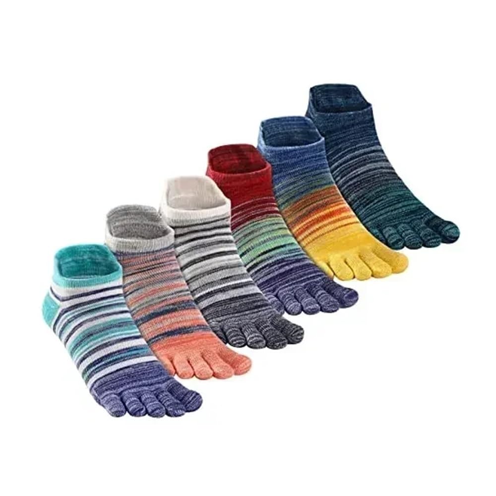 Chaussettes à orteils anti-ampoules en pur coton | Confort cinq doigts pour pieds sensibles