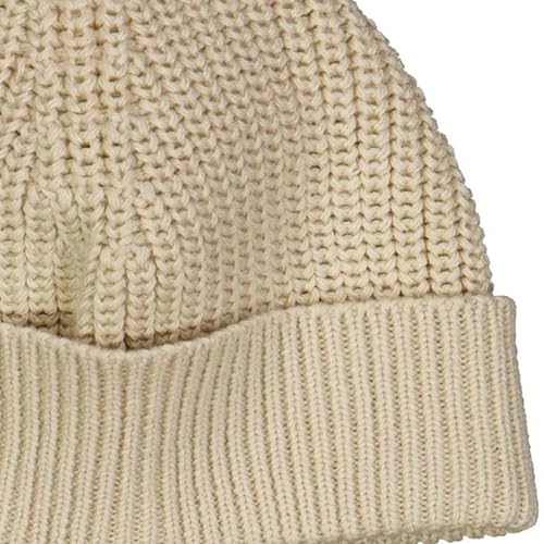 Soft Organic Chunky Cotton Knit Cute Baby Beanie | Hat with Folded Edge - Stretchy, Comfortable & Machine Washable3