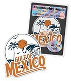Gulf of Mexico Retro Travel Sticker Vacation Destination 3.5" Gulf of Mexico Forever Nostalgia Vinyl Decal Stickers Waterproof Outdoor