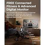 Sunny Health & Fitness Compact Full-Motion Rowing Machine w/Adjustable Resistance, Low-Impact Full-Body Workout Rower w/Long Slide Rail, Space-Saving Design, Optional Free SunnyFit App Connection - Image 3