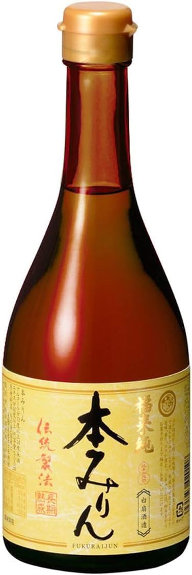 Fukuraijun Traditionally Aged Hon Mirin Japanese Fermented Rice Cooking Seasoning 500ml (Pack of 1), Hakusen Shuzou, Japanese Gourmet Fermented Rice Seasoning from Gifu Prefecture, MADE IN JAPAN, Limited Stock