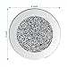 GIMORRTO Glass Mirrored Coaster 4 PC, Crushed Diamond Round 4