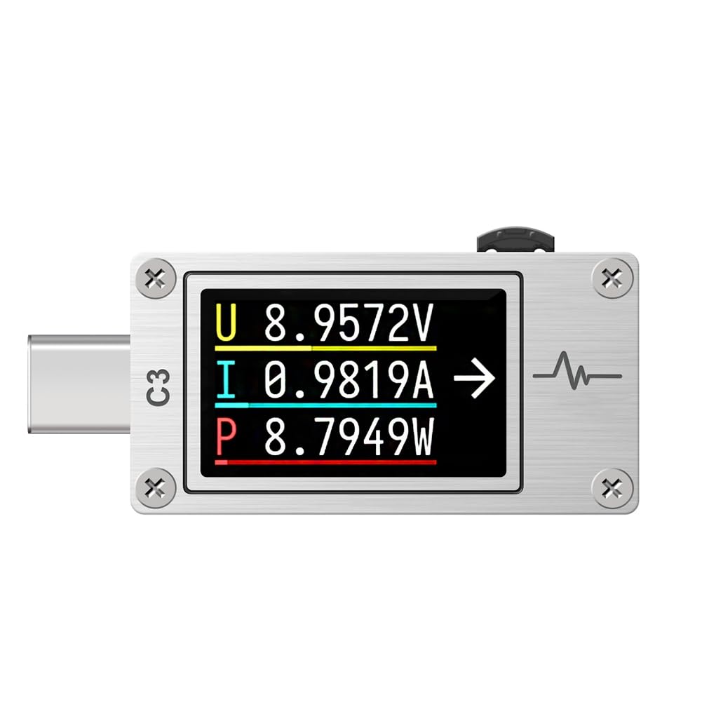 Woltomierz USB miernik prądu tester napięcia DC 26 V 6 A USB-C 3.1 miernik tester