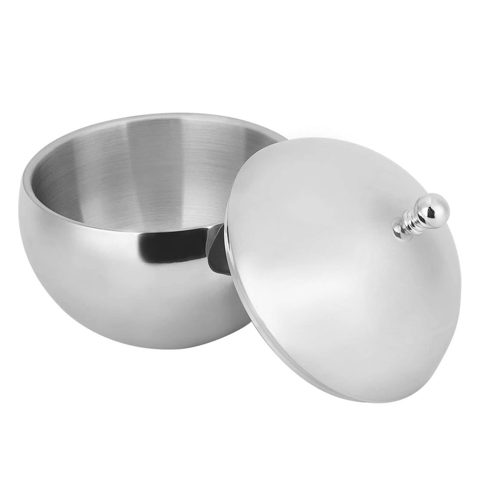Seau à Glaçons Isotherme Double Paroi en Acier Inoxydable 2L avec Couvercle et Pince, Ice Bucket pour Champagne Vin Cocktail, Accessoire Bar pour Fêtes Mariages BBQ