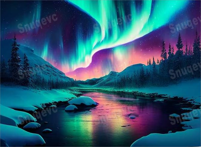 Aurora Borealis, 1000 Pieces Jigsaw Puzzle for Adults, Challenging Jigsaw Puzzle, Daring to Try, DIY Family Entertainment Interactive Fun Jigsaw Puzzle Gift, Art Home Decor