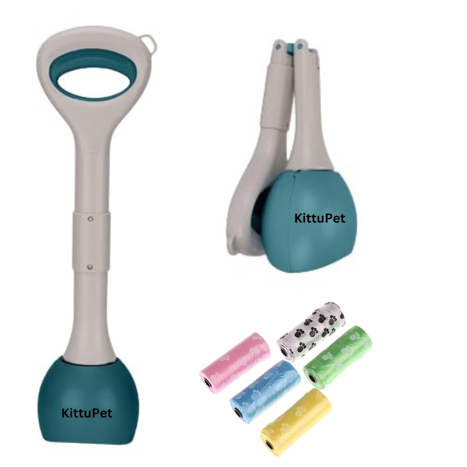 KittuPet Dogs and Cats, Dog Poop Scoopers Dog Pooper Scooper with Large Handle Foldable Dog Poop Scooper (B0CKBXY84T) Amazon Price History, Amazon Price Tracker