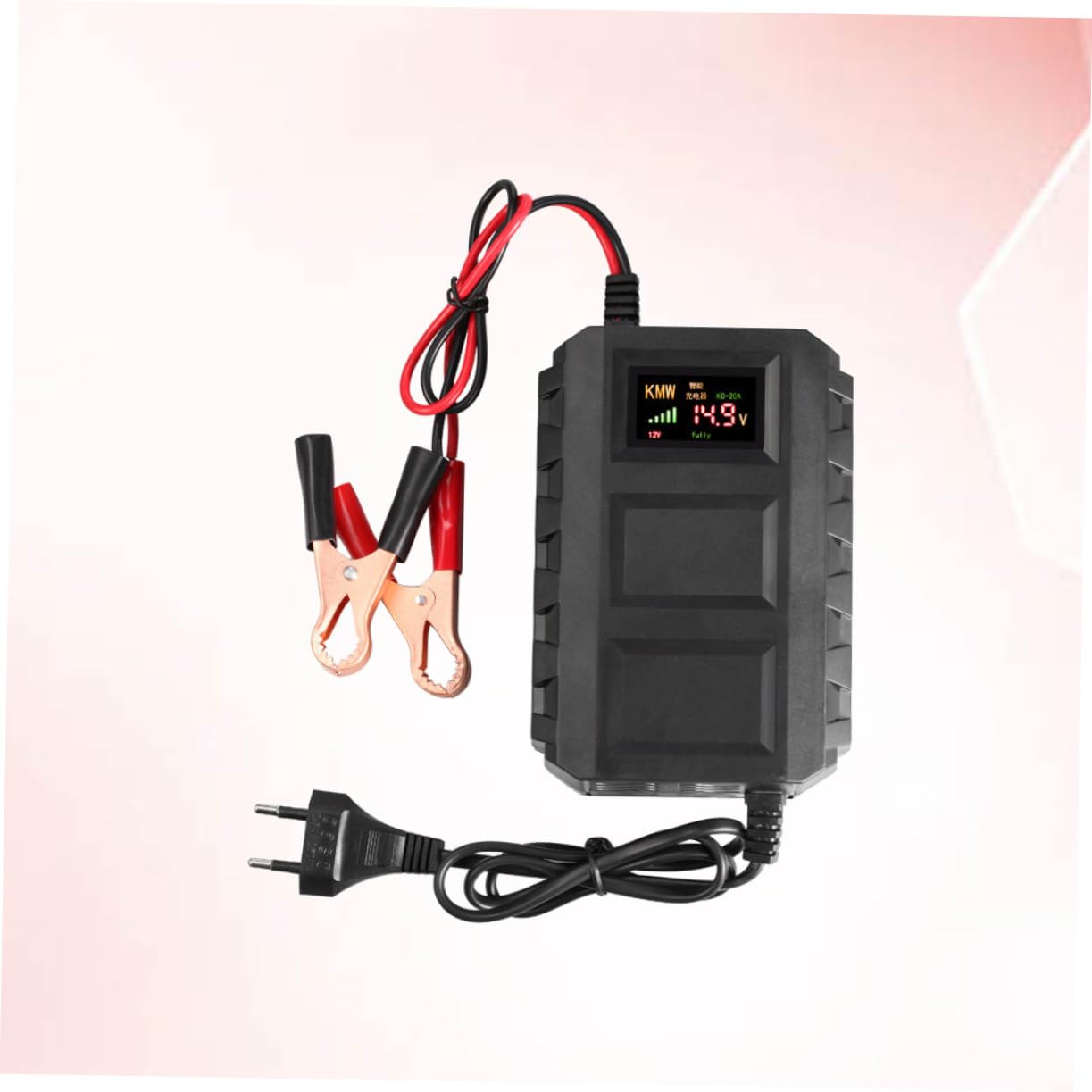 POPETPOP Chargeur Batterie Auto Compact avec Protections Multiples Compatible Batteries Acides pour et Voitures Charge Sécurisée et Stable