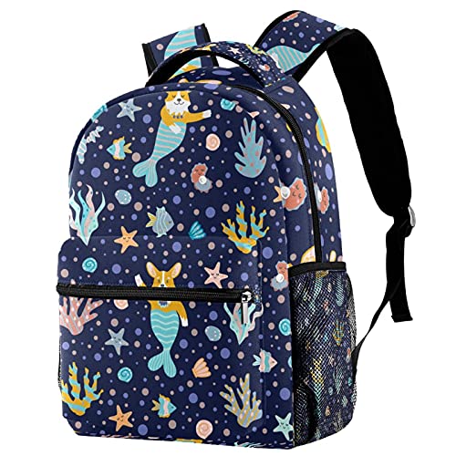 Sac à dos voyage sirène bleu pour fille et garçon, le cadeau idéal