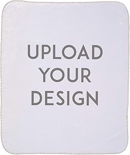 COLORCOMMALL Personalized Custom Throw Blanket - 30x40 Inch Fleece Sherpa Customized Photo Design Text Logo Name Picture Gift for Women Men Family Friends Kids Baby Dogs Pets