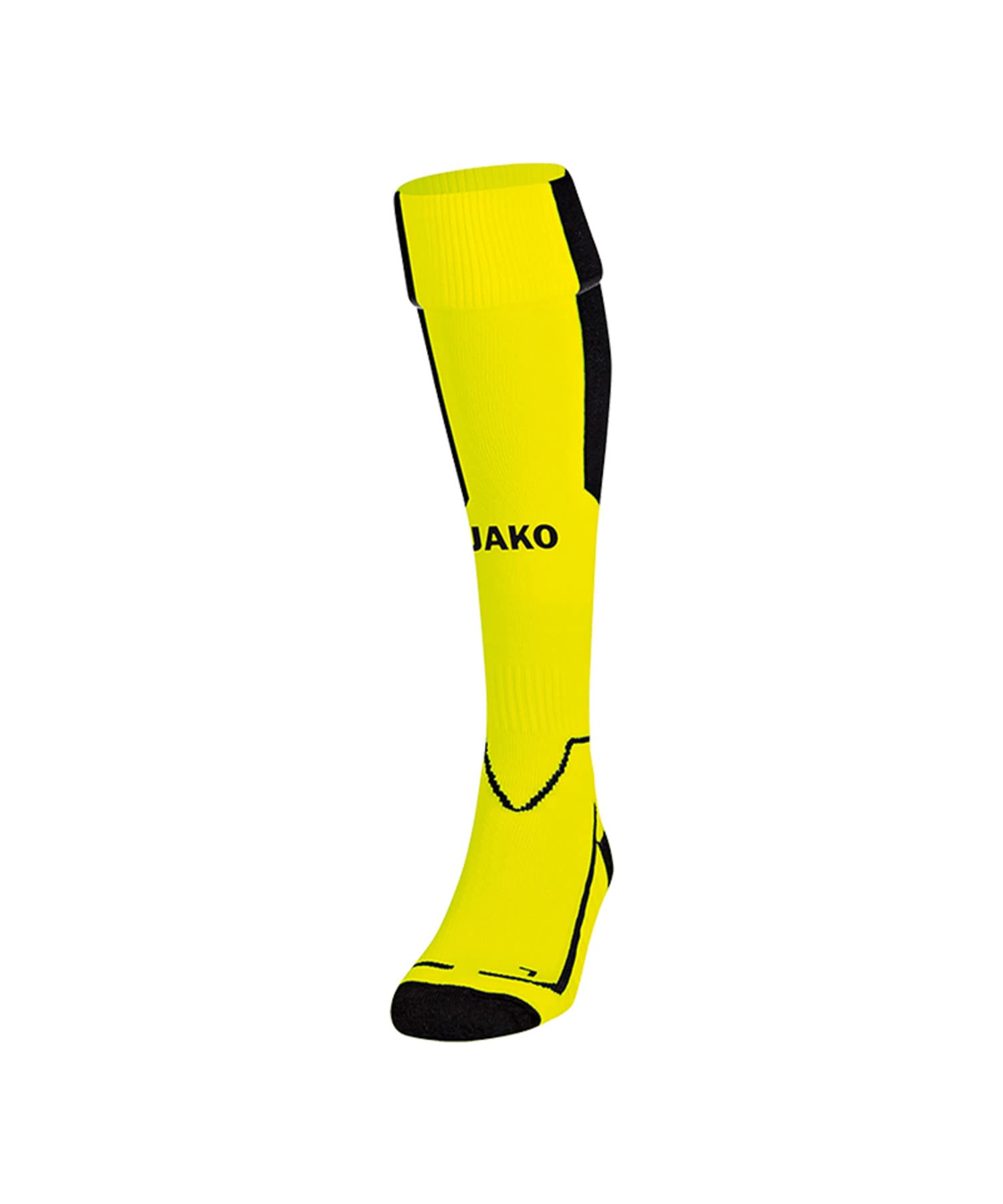 JAKO Lazio Socks Unisex Socks - Neon Yellow/Black, 4 (39-42)
