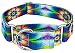 Country Brook Petz - 1 1/2 Inch Tie Dye Flowers Martingale Dog Collar - Large