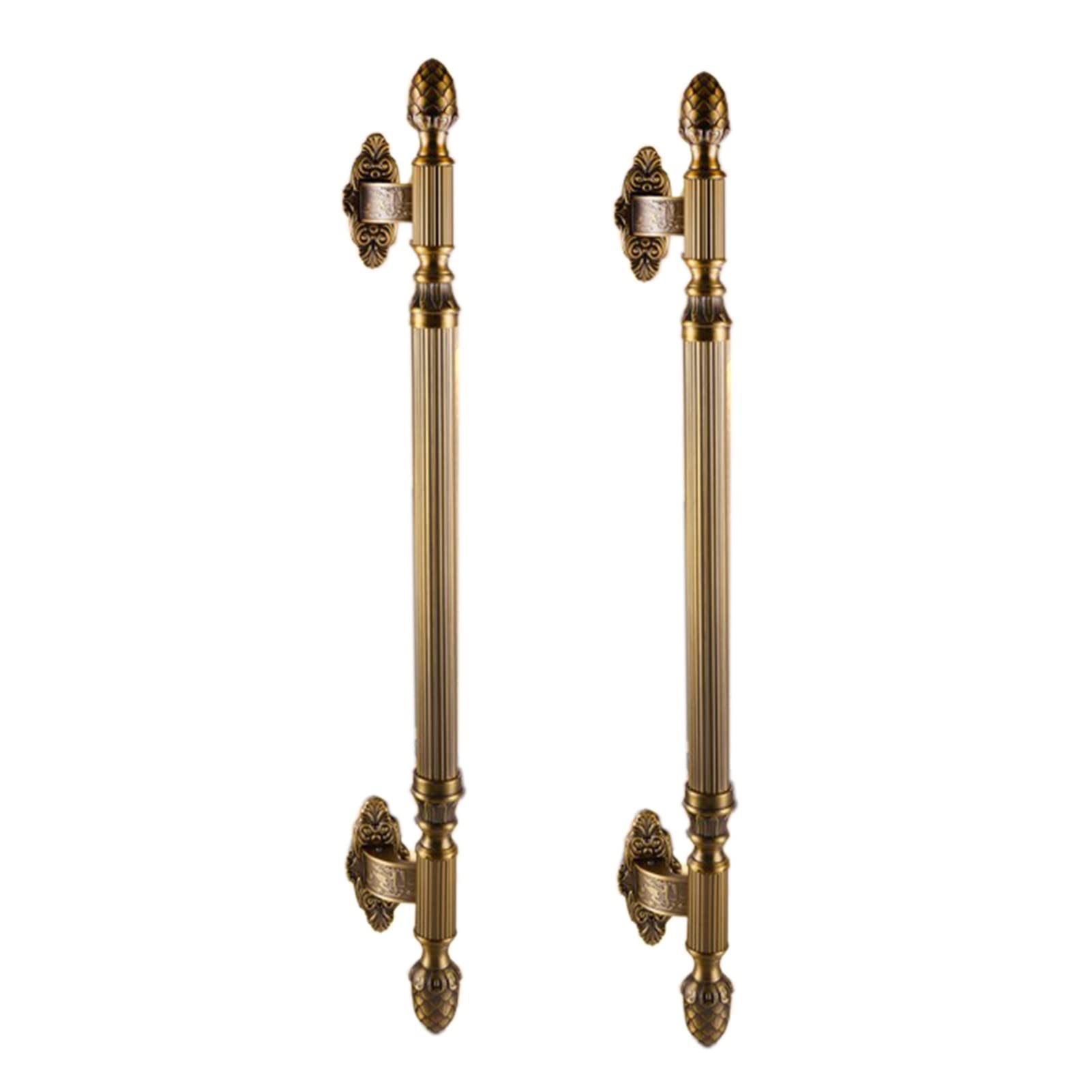 MXXQRHF Stainless Steel European Push/Pull Handle for Wooden & Glass Doors, 80cm (32inch) Entry Barn Door Hardware, Durable & Stylish Door Handle Bar