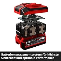 Einhell Original 18V 5-8 Ah Multi-Ah Power X-Change Plus Akku (18V, für alle PXC-Geräte, Ladezustandsanzeige, Batteriemanagementsystem, situativ angepasste Ladezyklen, ohne Ladegerät) – Ansicht 9