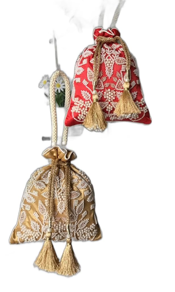 adorn haus Royal Zardozi Pearl Potli-picture-16