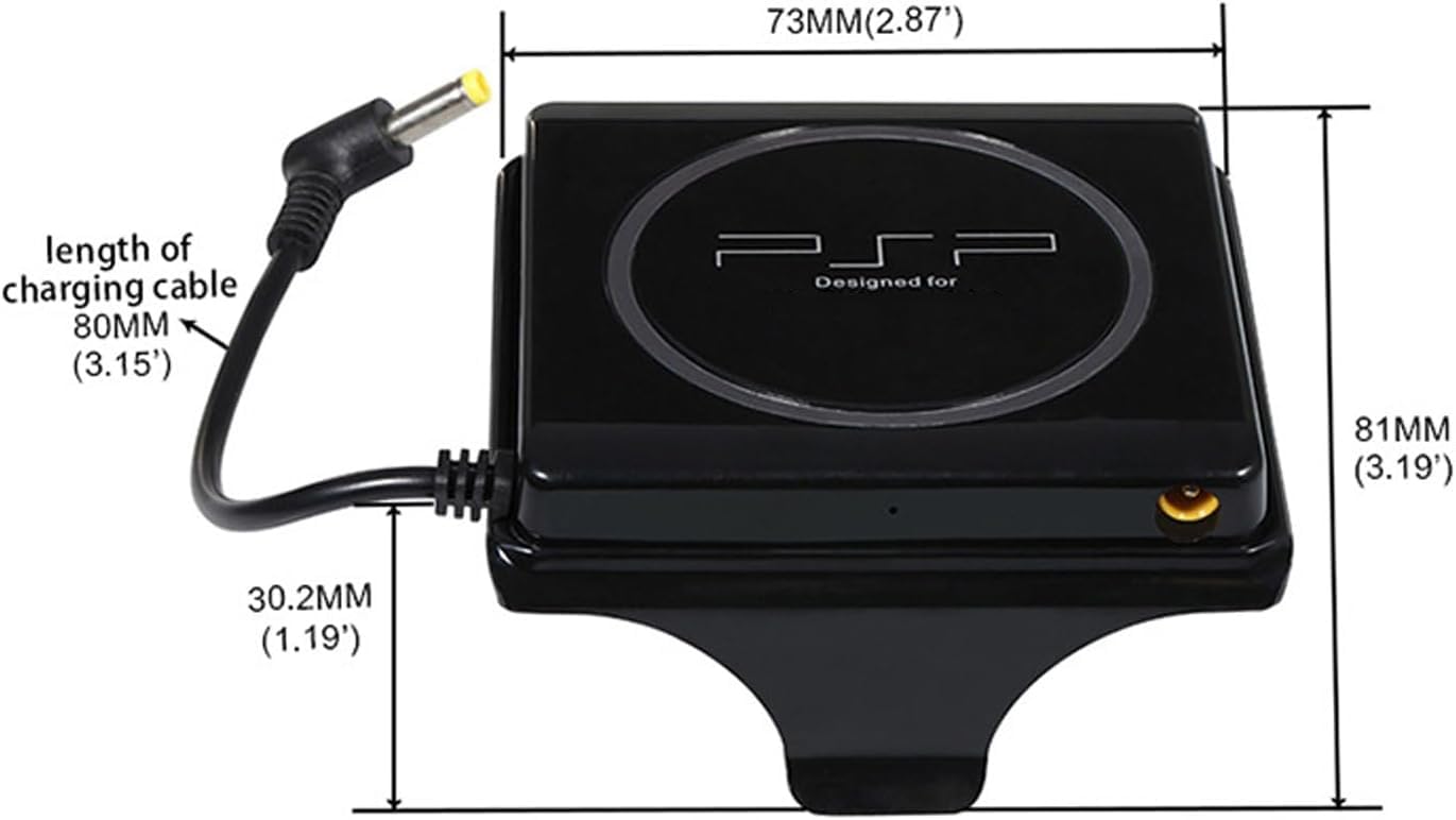 Batteria per console di gioco Sony PSP2000 PSP3000, 5 V 2400 mAh, montaggio posteriore, compatibile con PS3