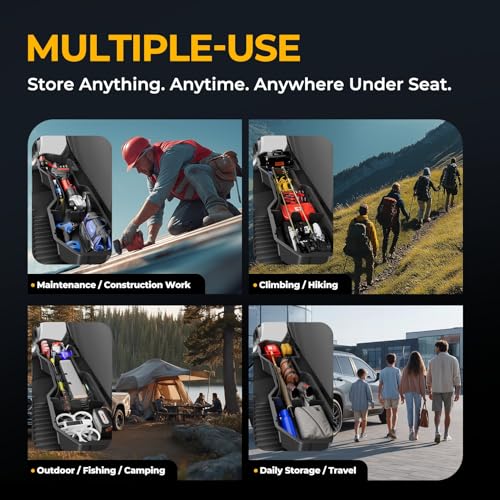 Image of Auto Dynasty Under Seat Storage Box for 2007-2019 Silverado Sierra Crew Cab