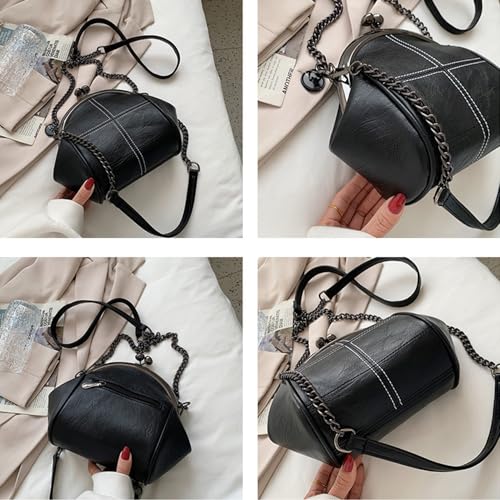 Image of Downupdown Women Purses Handbags Kiss Lock Satchel Bag Chain Shoulder Bag PU Leather Hobo Bags Crossbody Bag Clutch Wallet | Kiss Lock