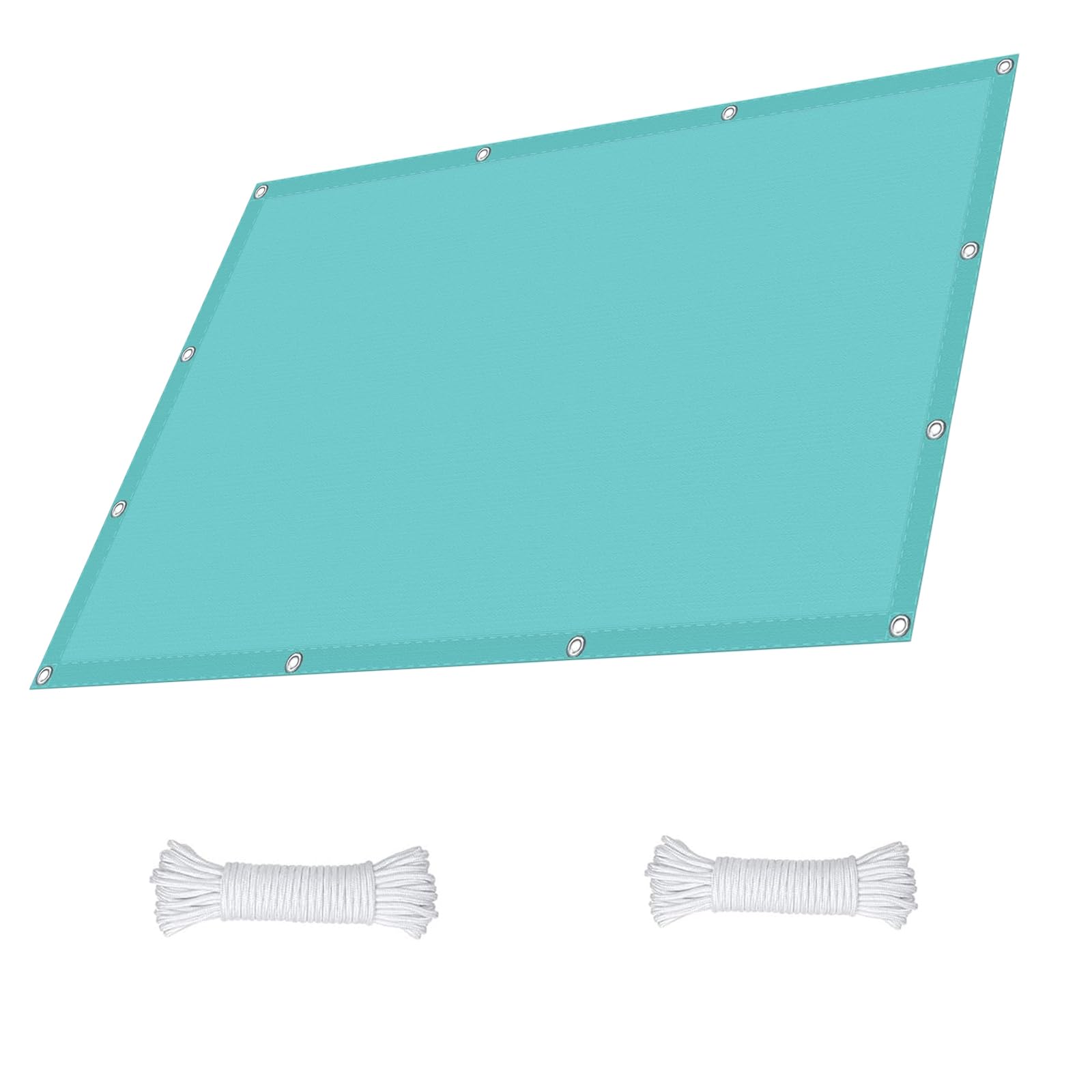 Voile d'ombrage Imperméable 160 x 560 cm Protection Contre Le Vent Anti-Déchirure Résistant Aux Intempéries et Respirant Rectangulaire Toile Ombrage pour Patio Jardin, Bleu Ciel