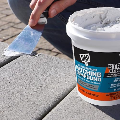 Image of DAP Weatherproof Patching Compound, White, 16 Oz (7079818741) (Pack of 1)