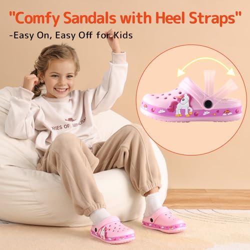 Image of Kids Clogs for Boys Girls Lightweight Slip-On Sandals Water Shoes Beach Pool Slippers for Toddler /Little Kid
