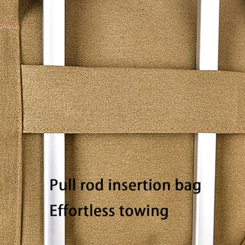 Canvas simple large capacity travel storage bag, long-distance hand luggage, clothing bag, single shoulder retro durable travel bag,B3