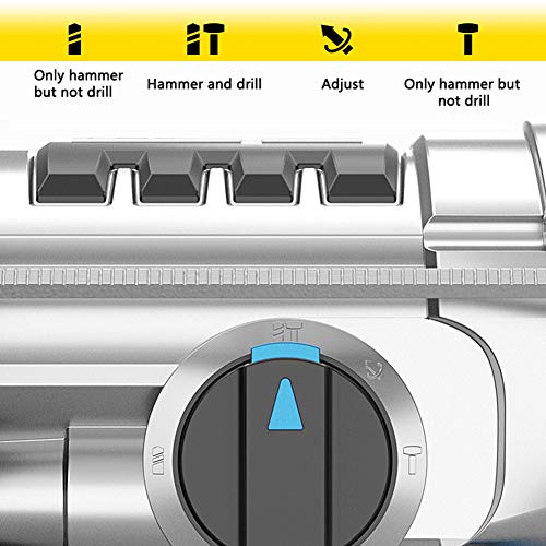 QHYXT Akku-Bohrhammer, industrieller Lithium-Akku-Hammer, bürstenloser Hochleistungsmotor, kabellose Rückhaltung… – Bild 6