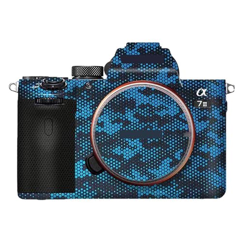 Autocollant de protection Sony A7III film anti-rayures boîtier photo A7M3 A7R III Bleu Mamba