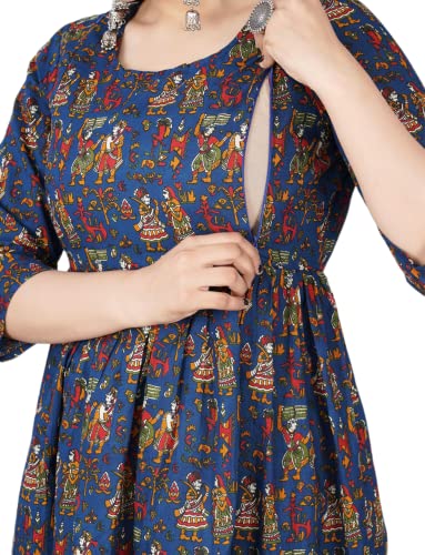 Image of Jikonet Women's Maternity Kurti for Feeding Zippers (VJK)
