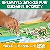 Reusable Sticker Books for Toddlers 2-4 Years, Kids 1-3 - 100+ Jelly Puffy Stickers for Kids, Stickers for Toddlers, Toddler Crafts, Toddler Books Ages 2-4 - Reusable Easter Basket Stuffers #4