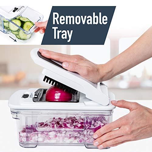 Fullstar All-in-1 Vegetable Chopper, Mandoline Slicer & Cheese Grater | Multi Blade French Fry Cutter & Veggie Dicer… - Image 8