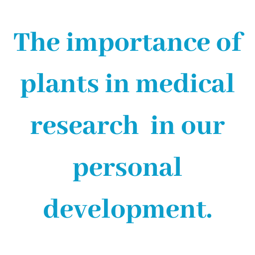 The importance of plants in medical research in our personal development.